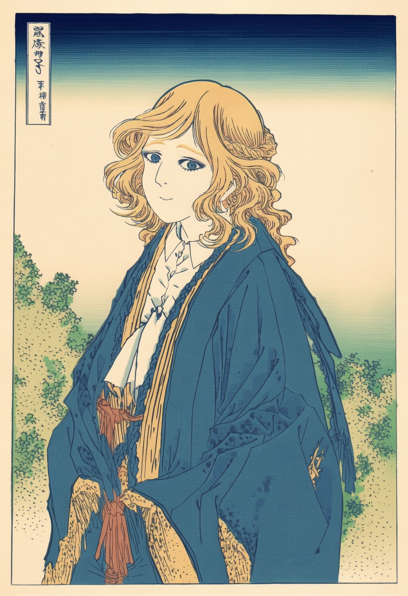 An image depicting Hokusai