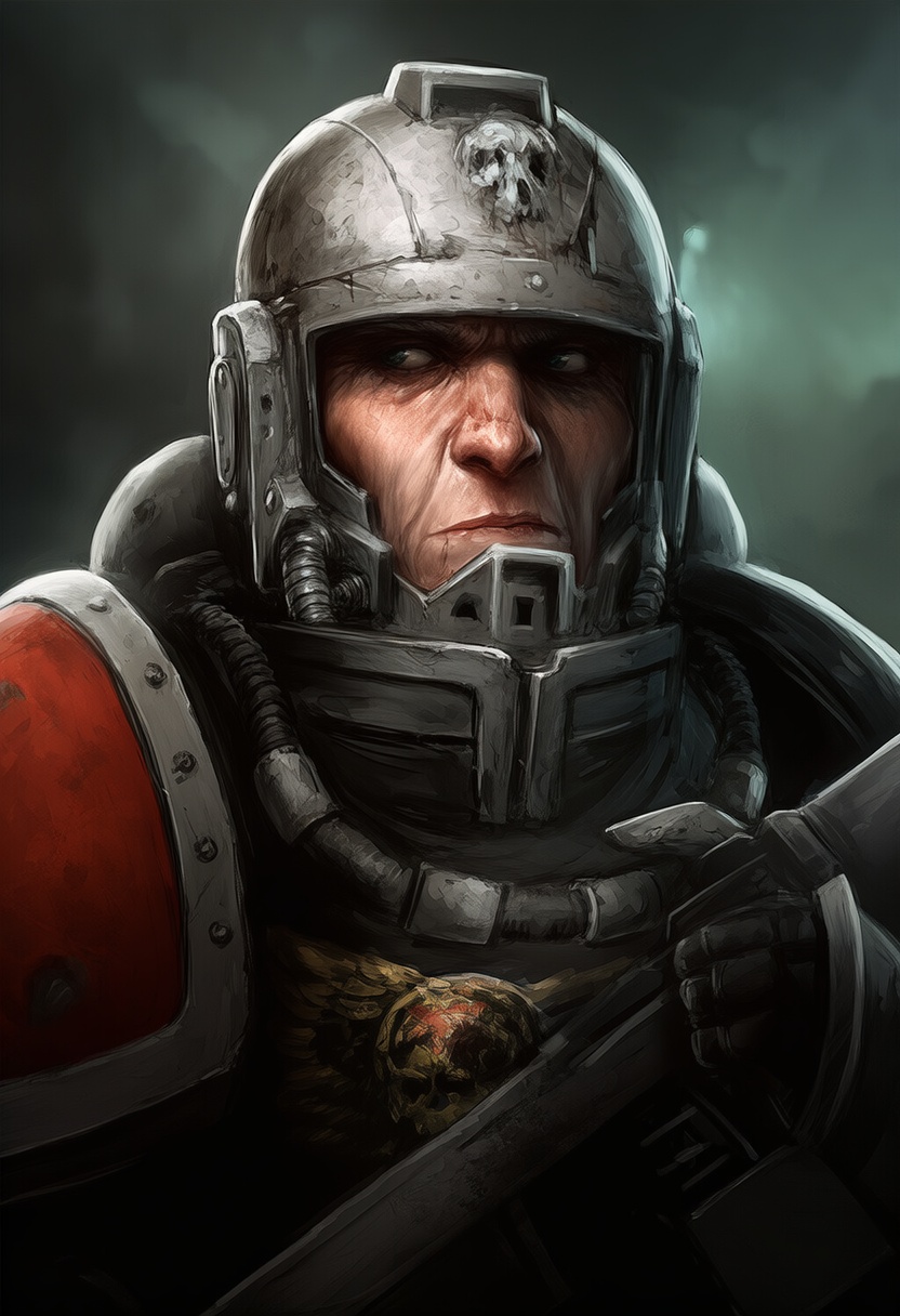 An image depicting adeptus astartes