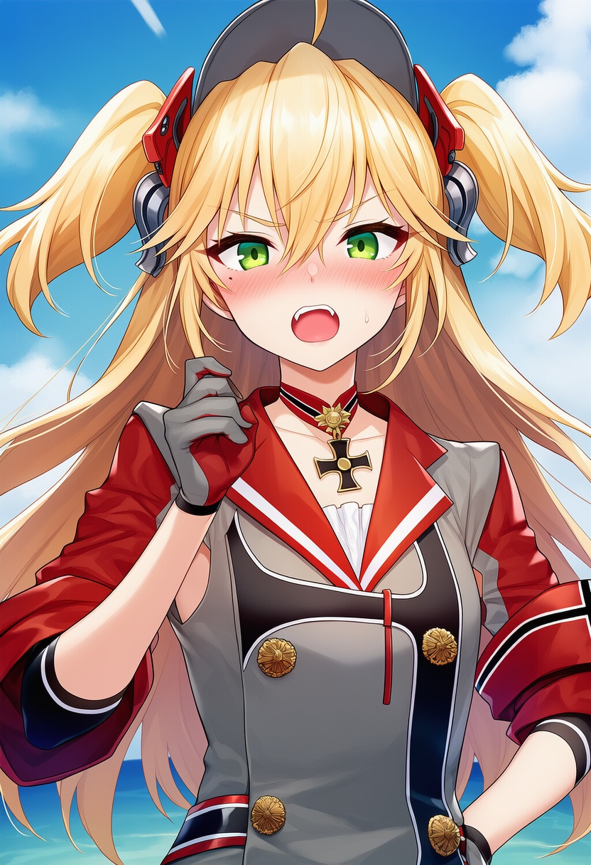 An image depicting admiral hipper (azur lane)