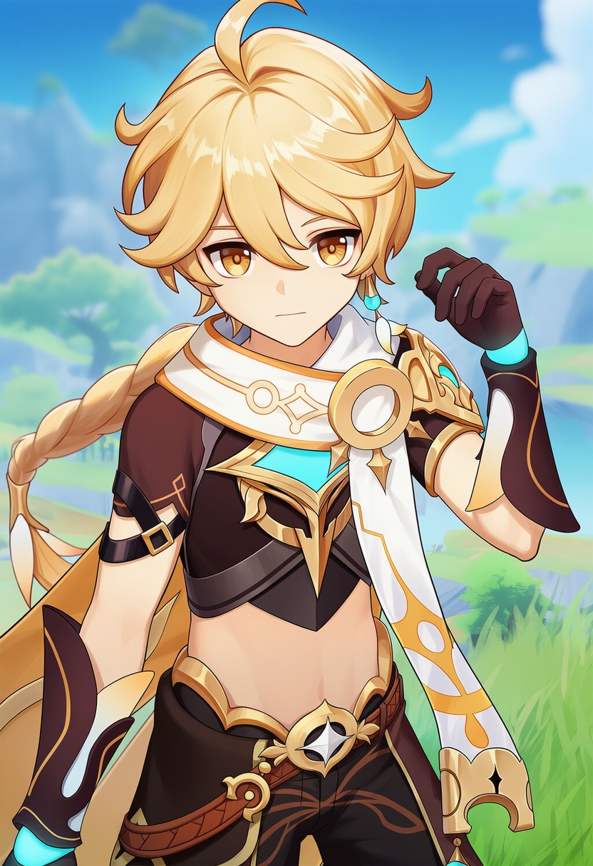 An image depicting aether (genshin impact)