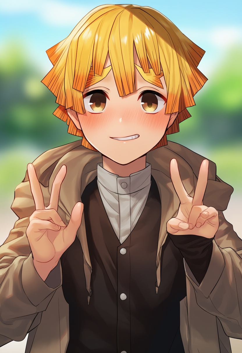 An image depicting agatsuma zenitsu