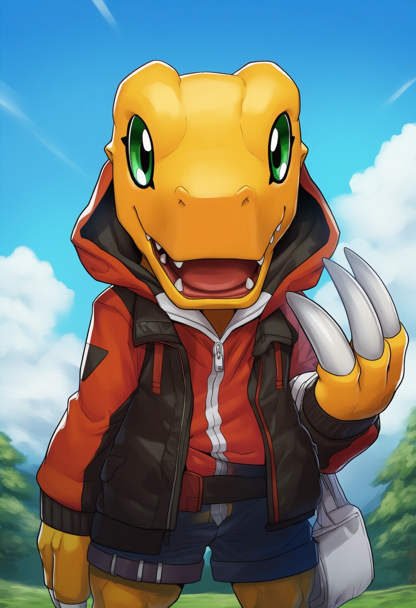 An image depicting agumon