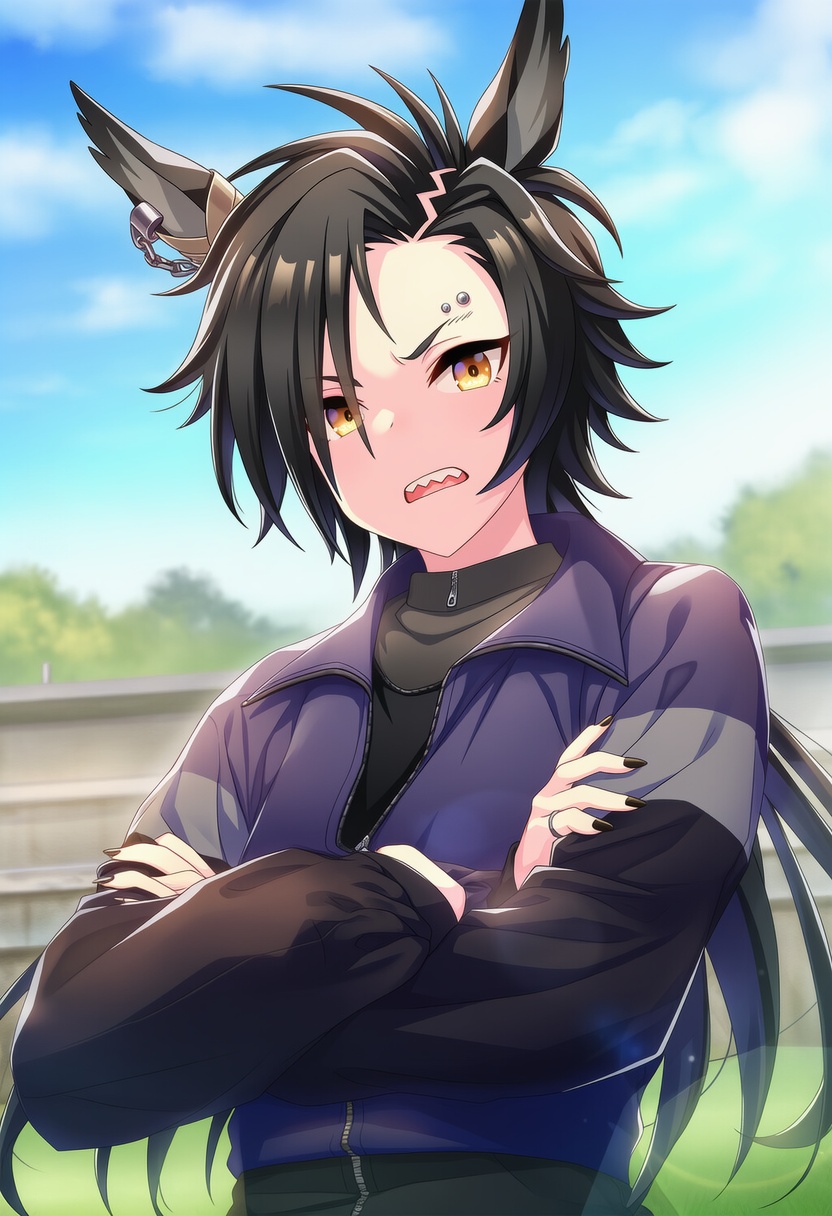 An image depicting air shakur (umamusume)