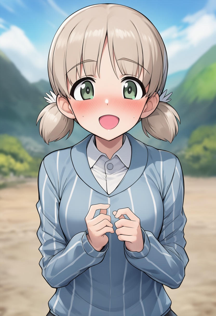 An image depicting aki (girls und panzer)