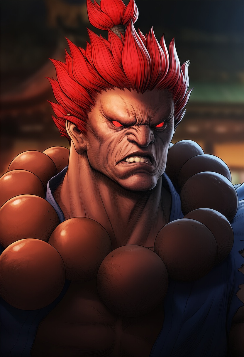 An image depicting akuma (street fighter)