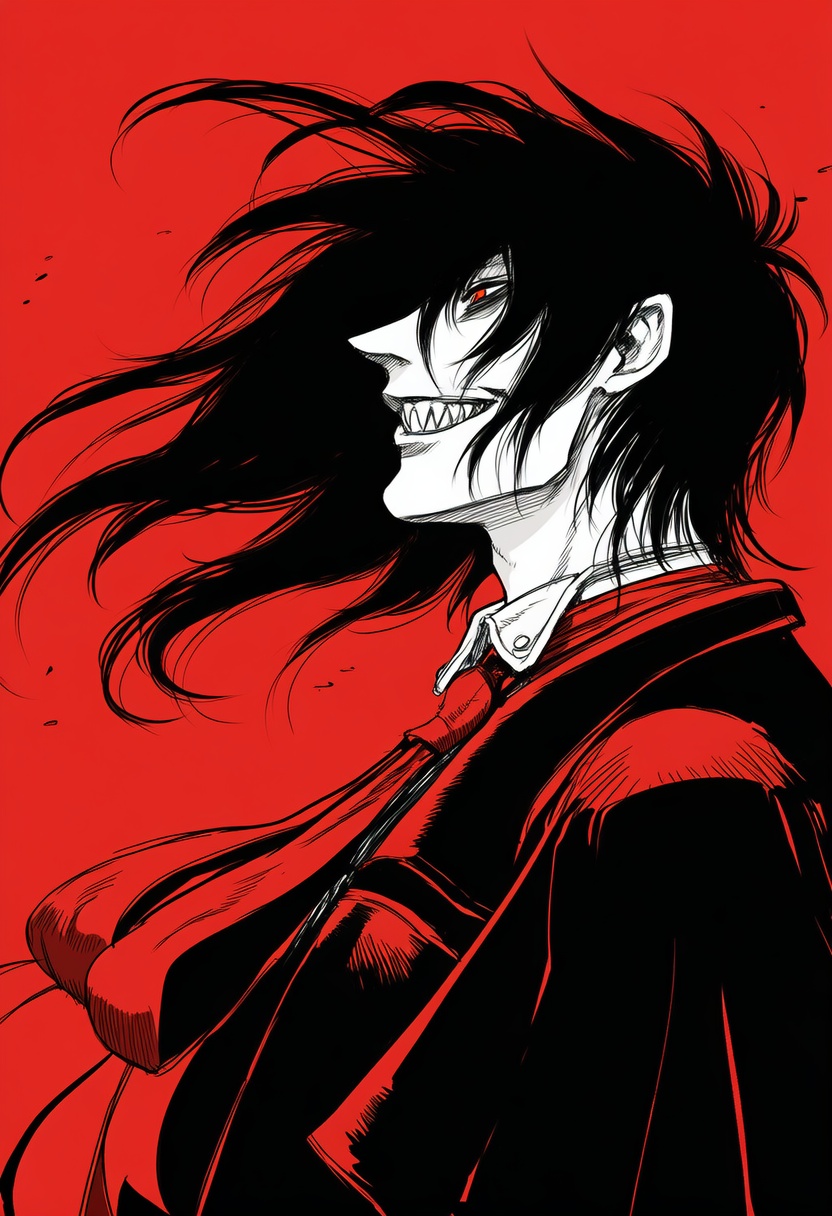 An image depicting alucard (hellsing)