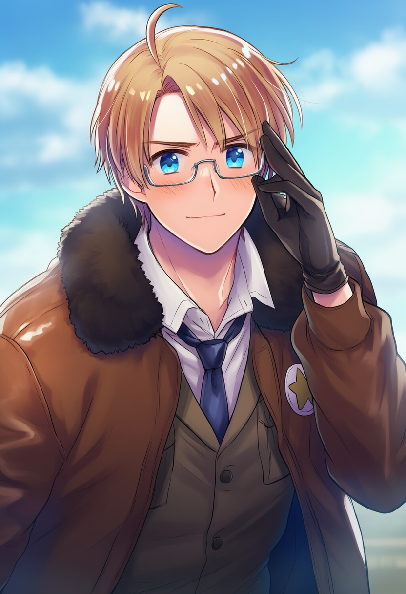 An image depicting america (hetalia)