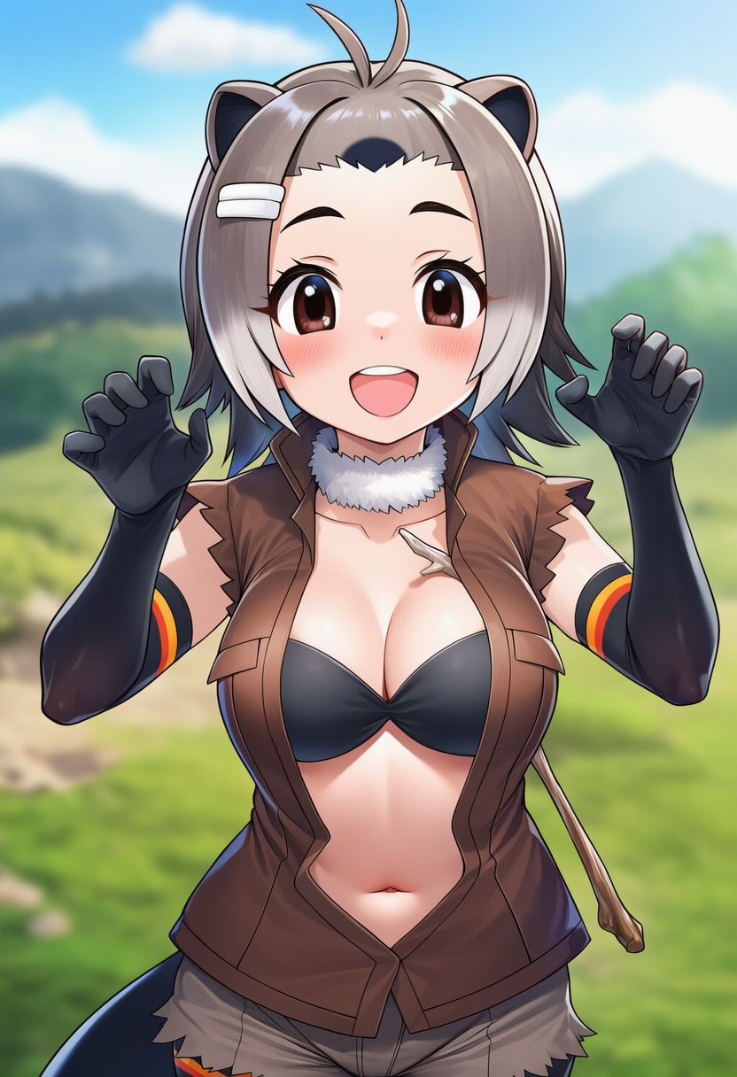 An image depicting american beaver (kemono friends)