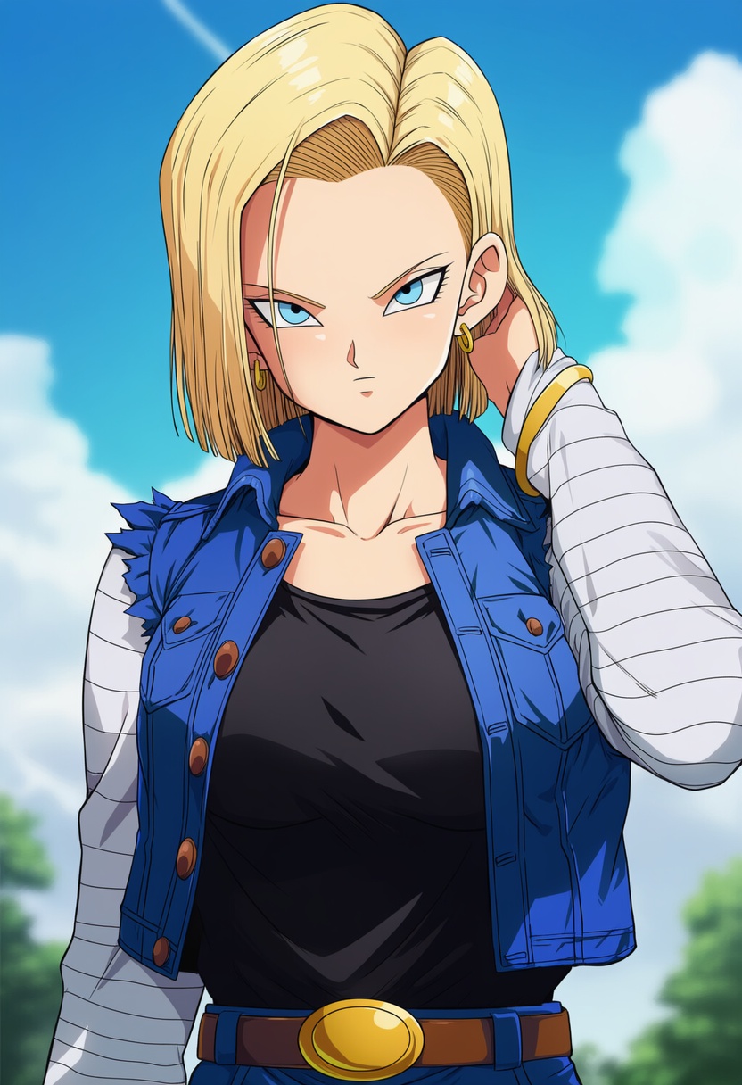 An image depicting android 18