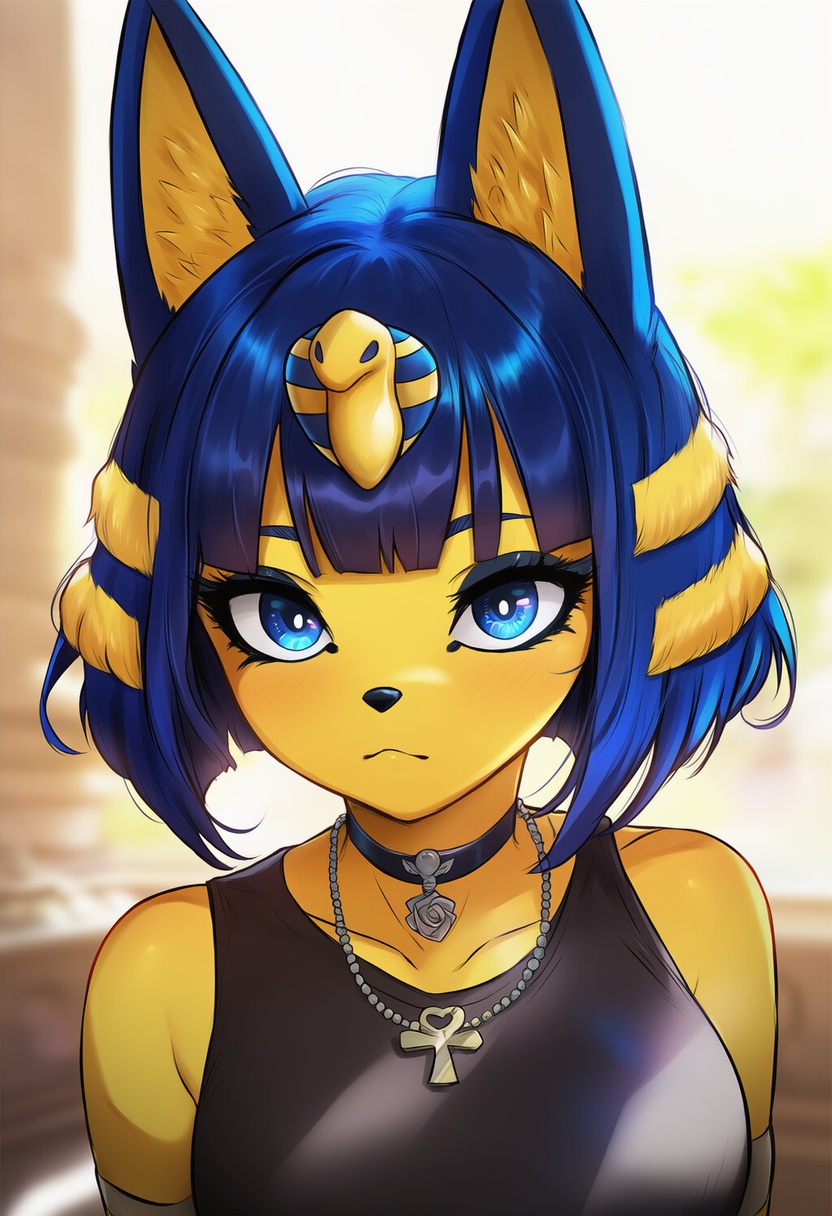 An image depicting ankha (animal crossing)