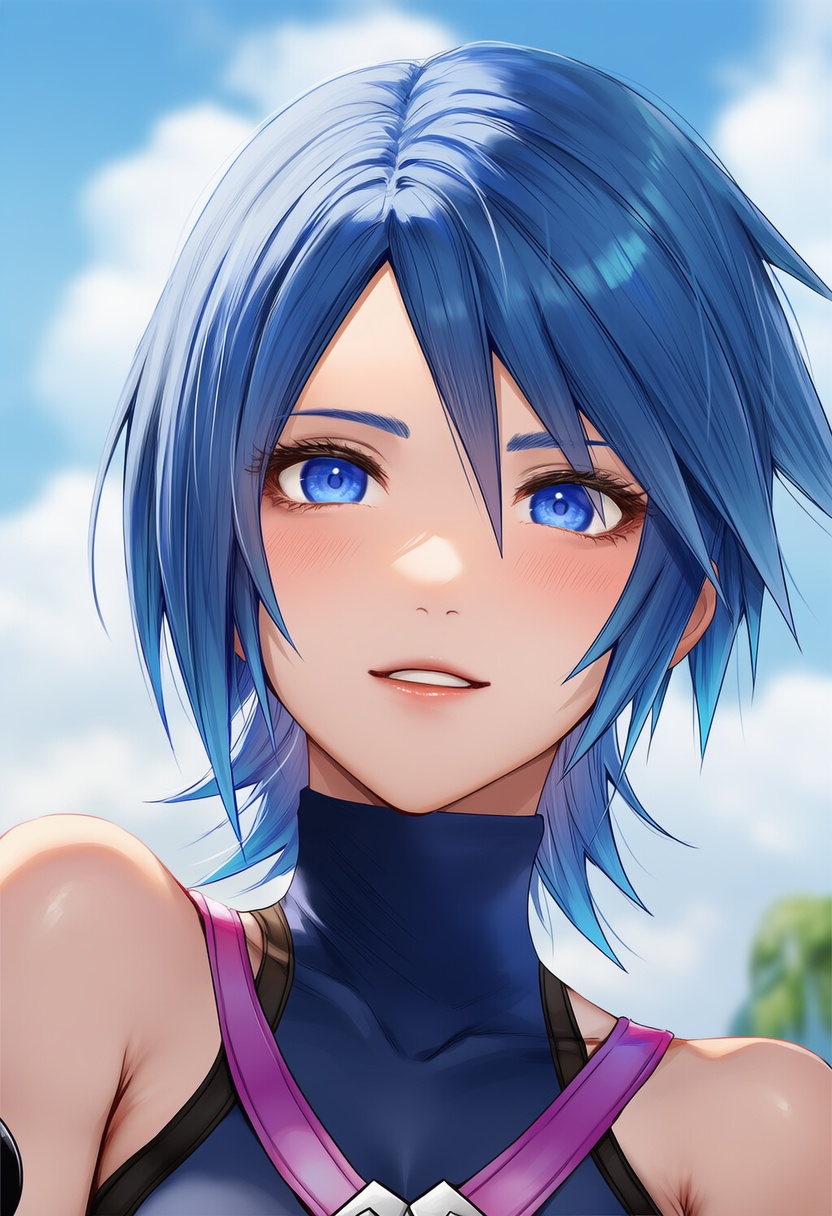 An image depicting aqua (kingdom hearts)