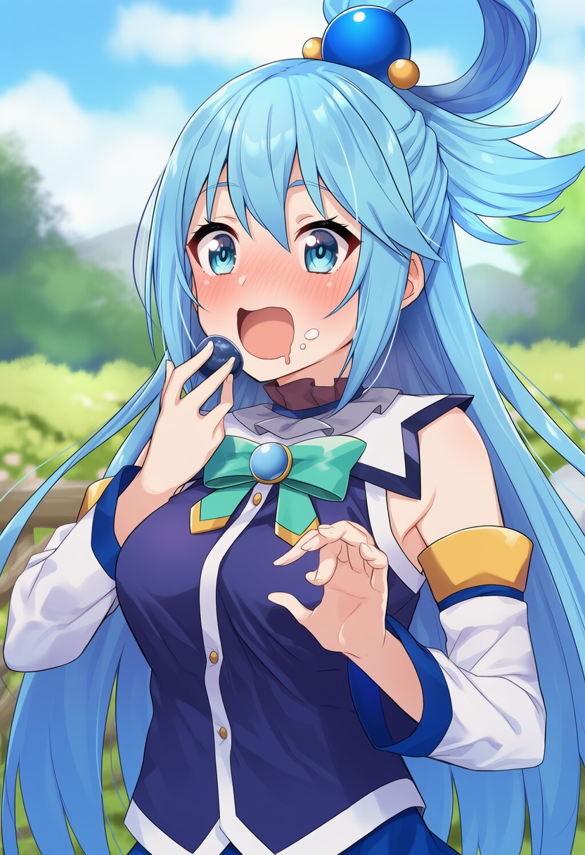 An image depicting aqua (konosuba)
