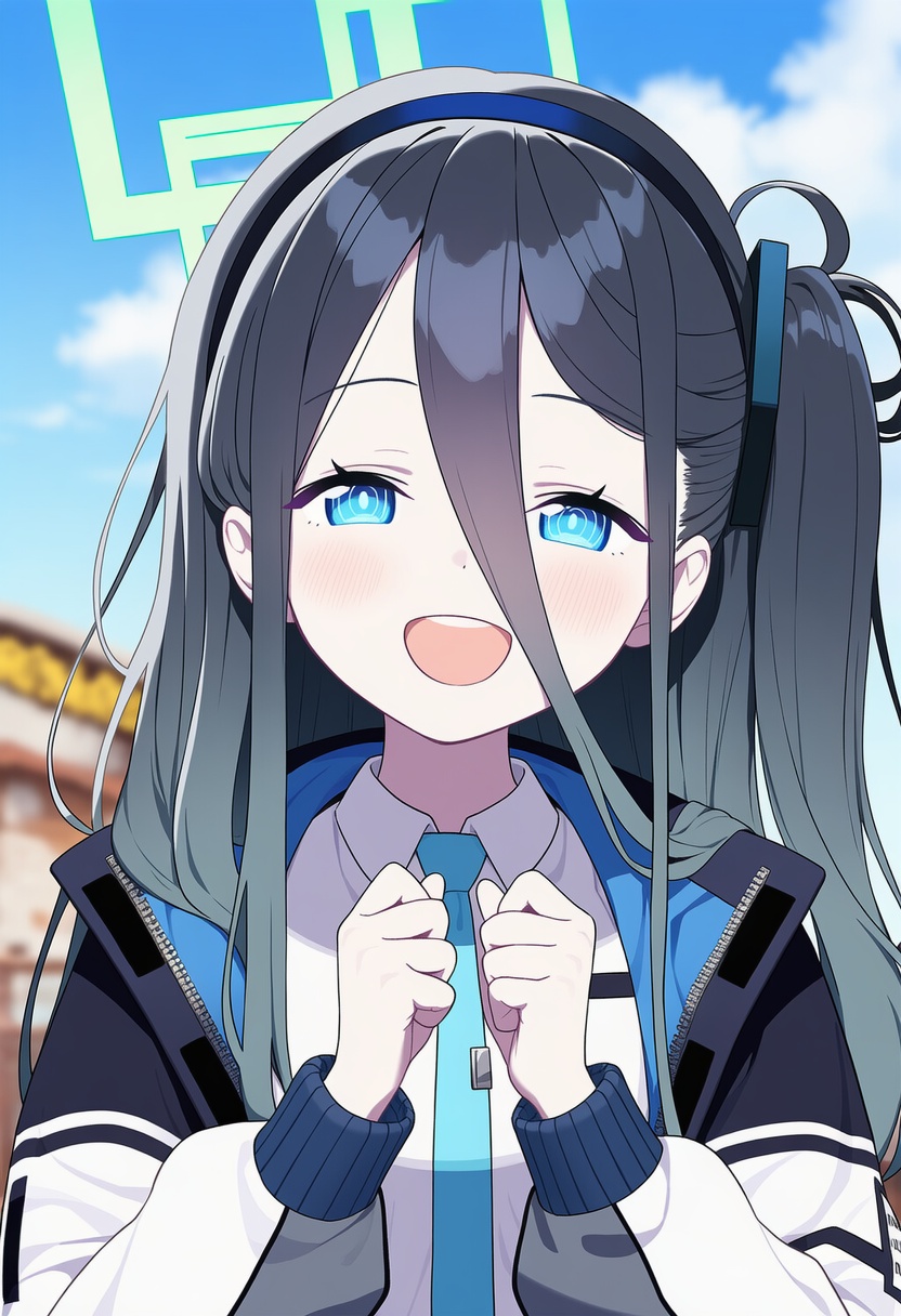 An image depicting aris (blue archive)