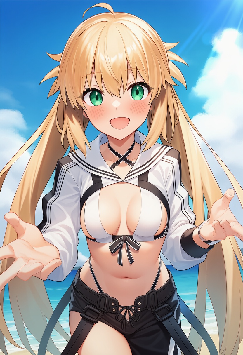 An image depicting artoria caster (swimsuit berserker) (fate)