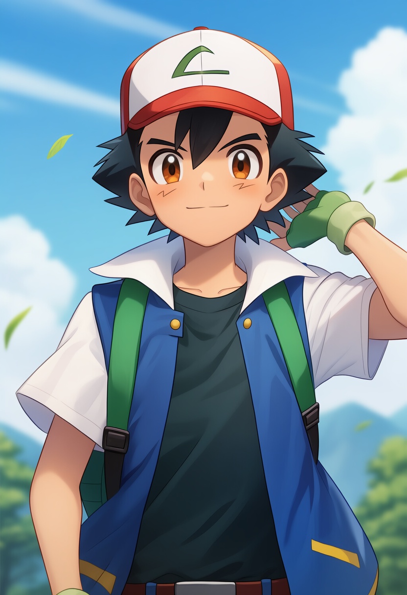 An image depicting ash ketchum