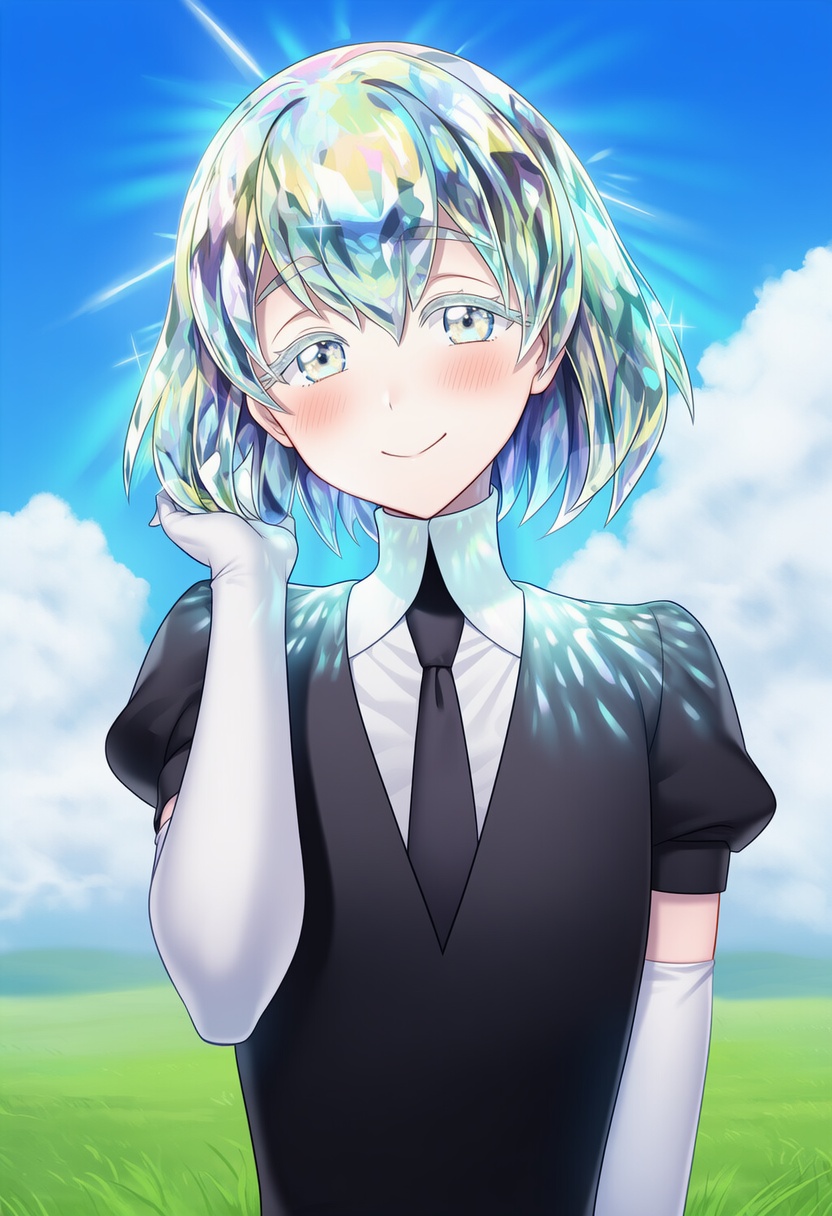 An image depicting diamond (houseki no kuni)