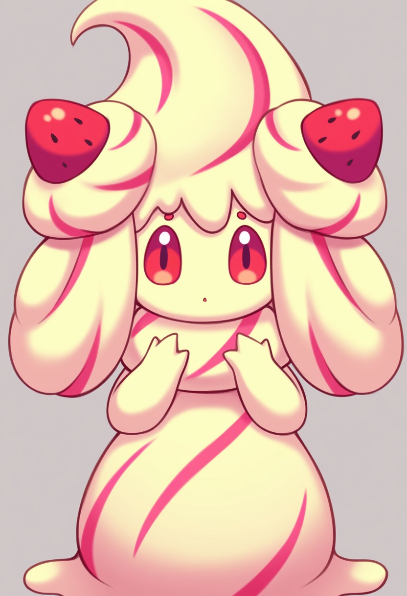 An image depicting alcremie (vanilla cream)