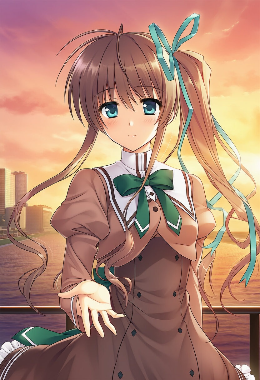 An image depicting akane-iro ni somaru saka