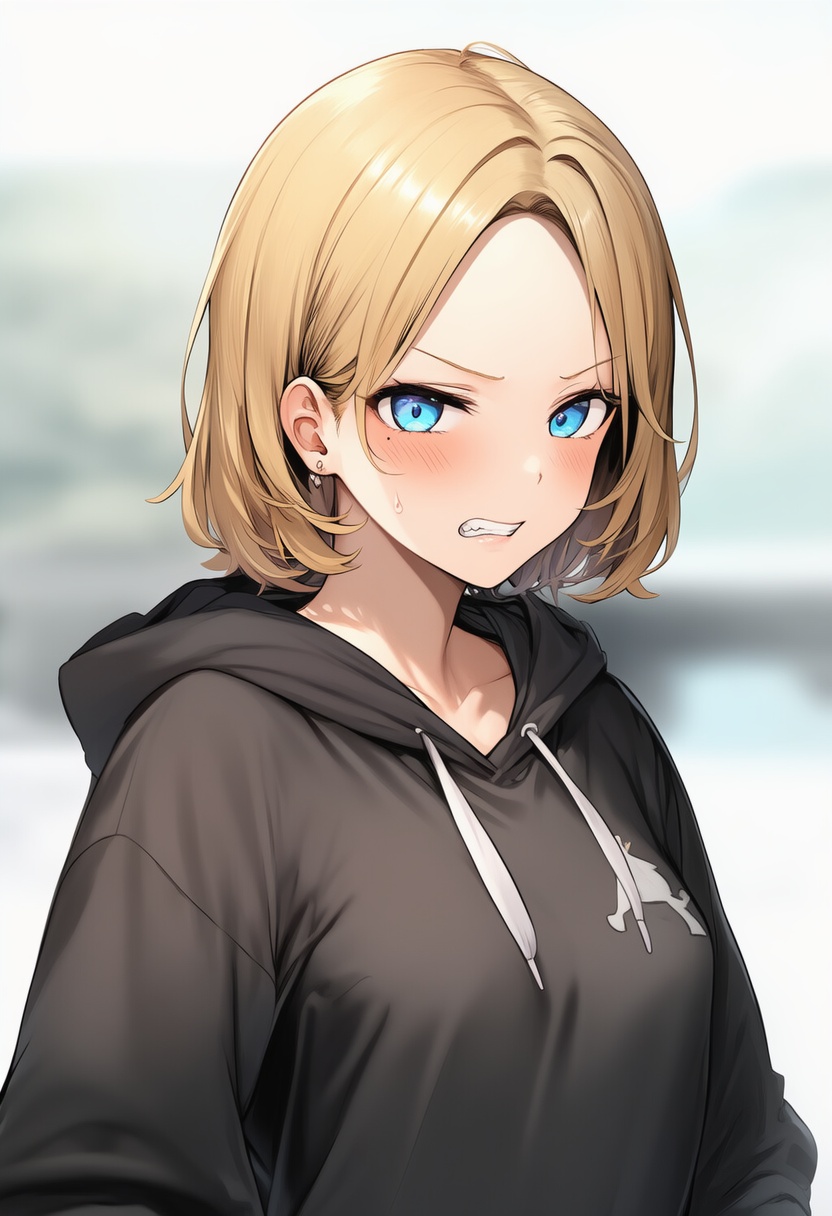 An image depicting clenched teeth