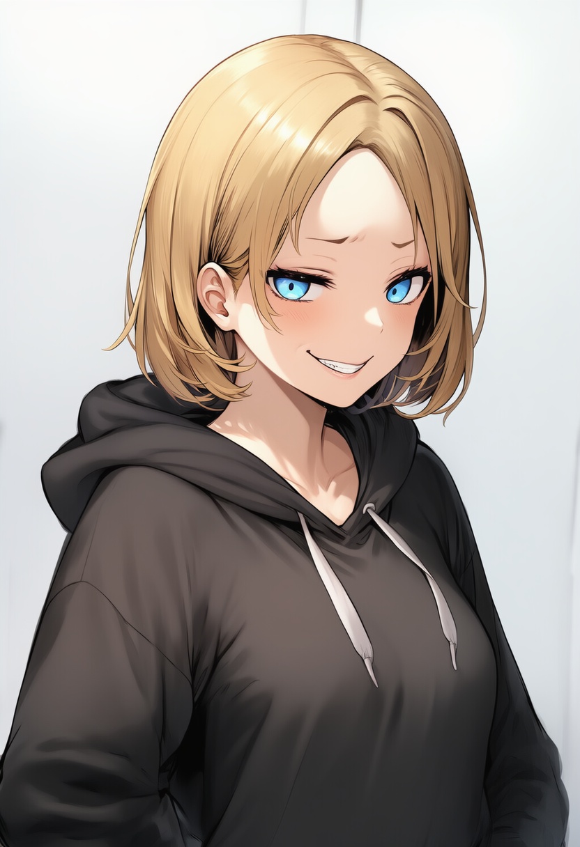 An image depicting evil smile