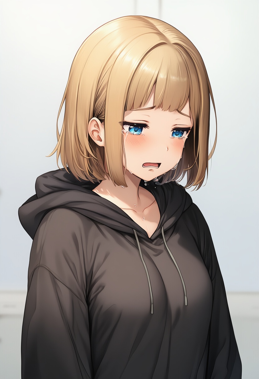 An image depicting sobbing