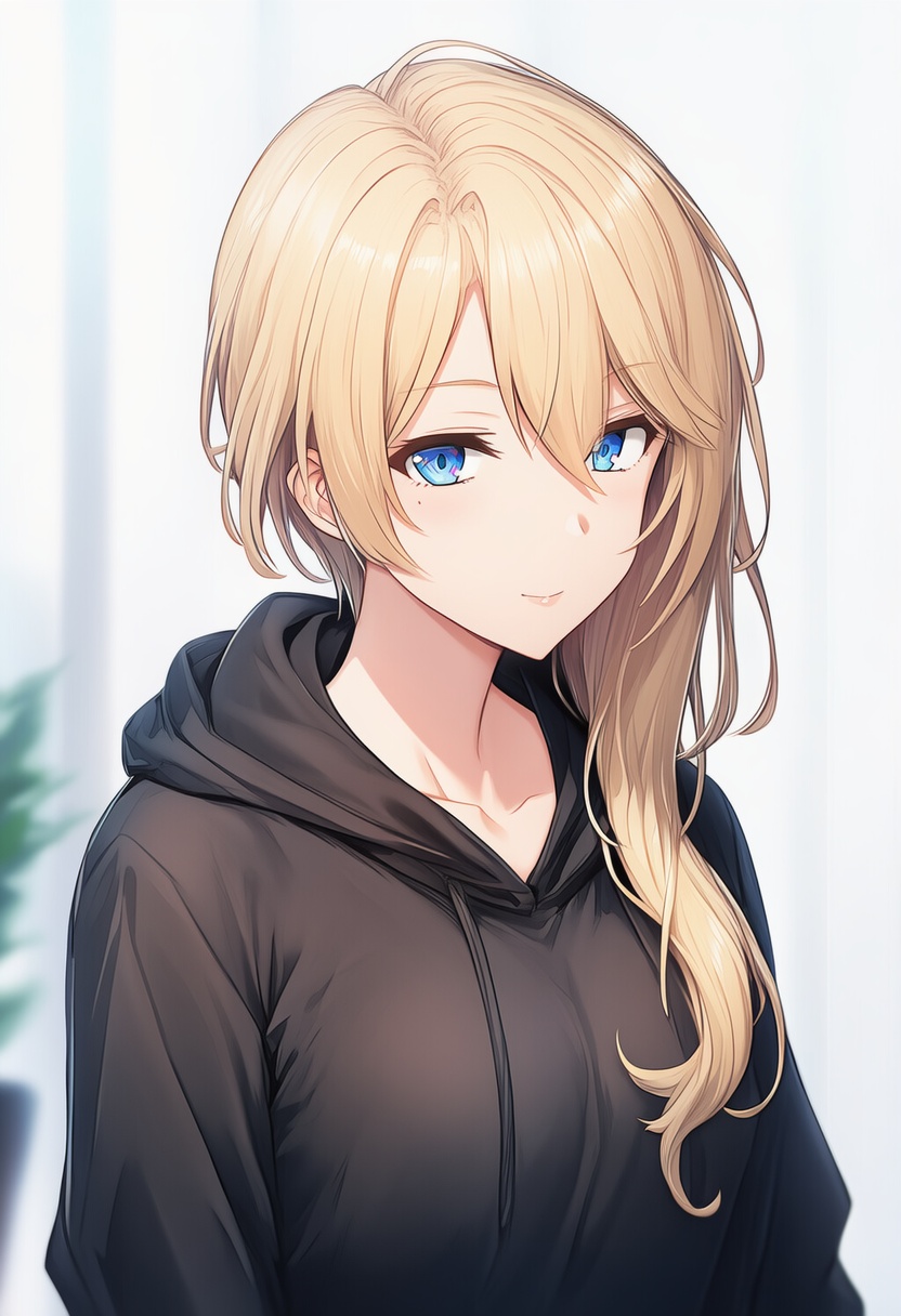 An image depicting asymmetrical hair