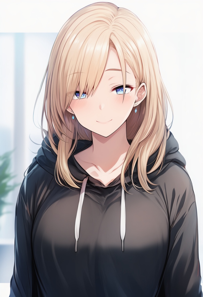 An image depicting hair down
