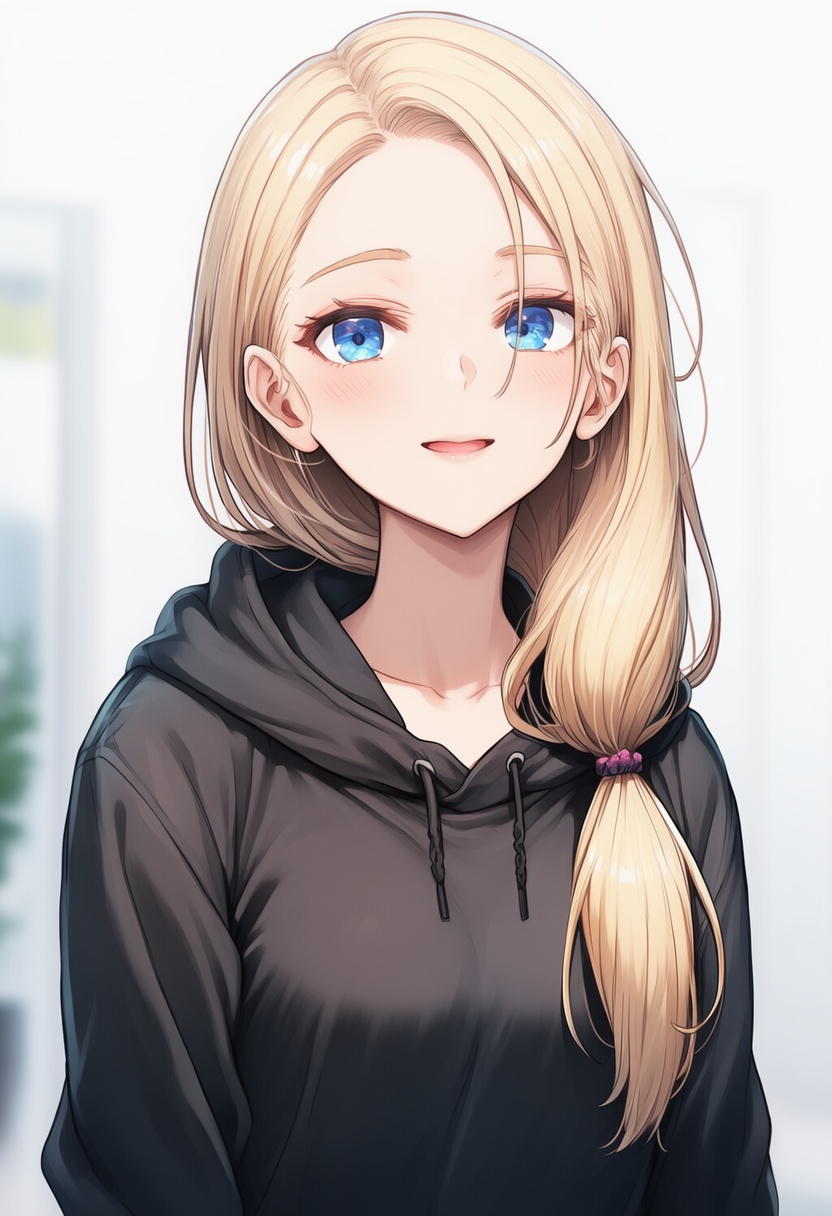 An image depicting low-tied long hair