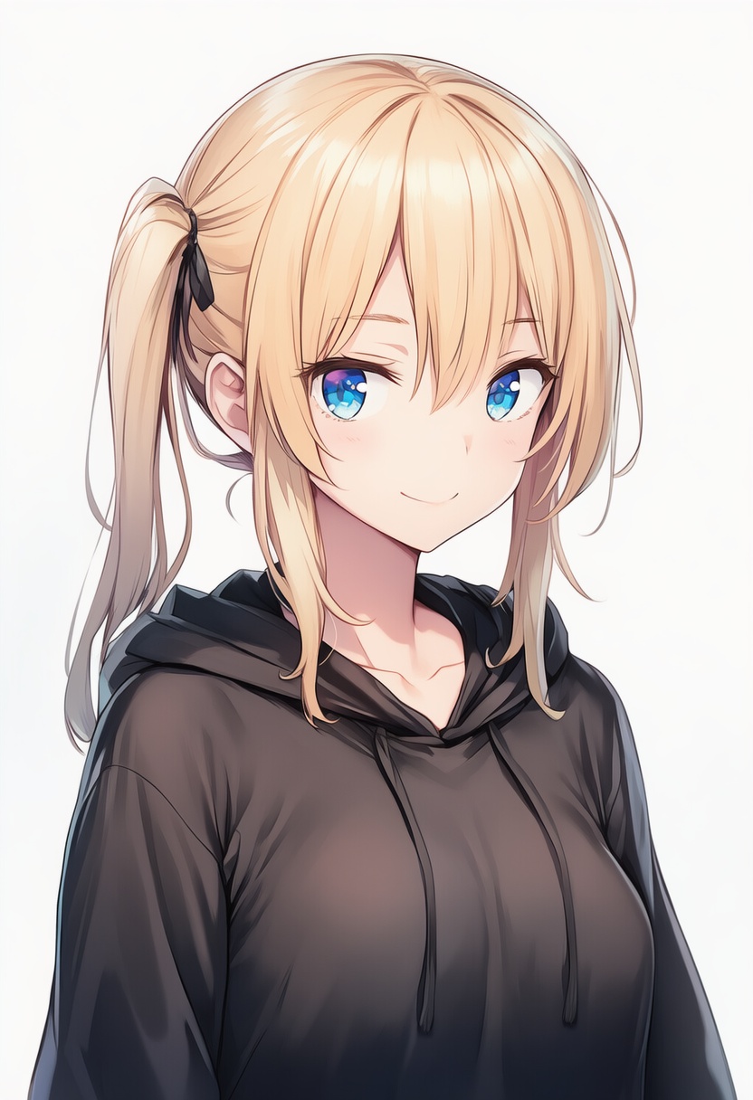 An image depicting side ponytail